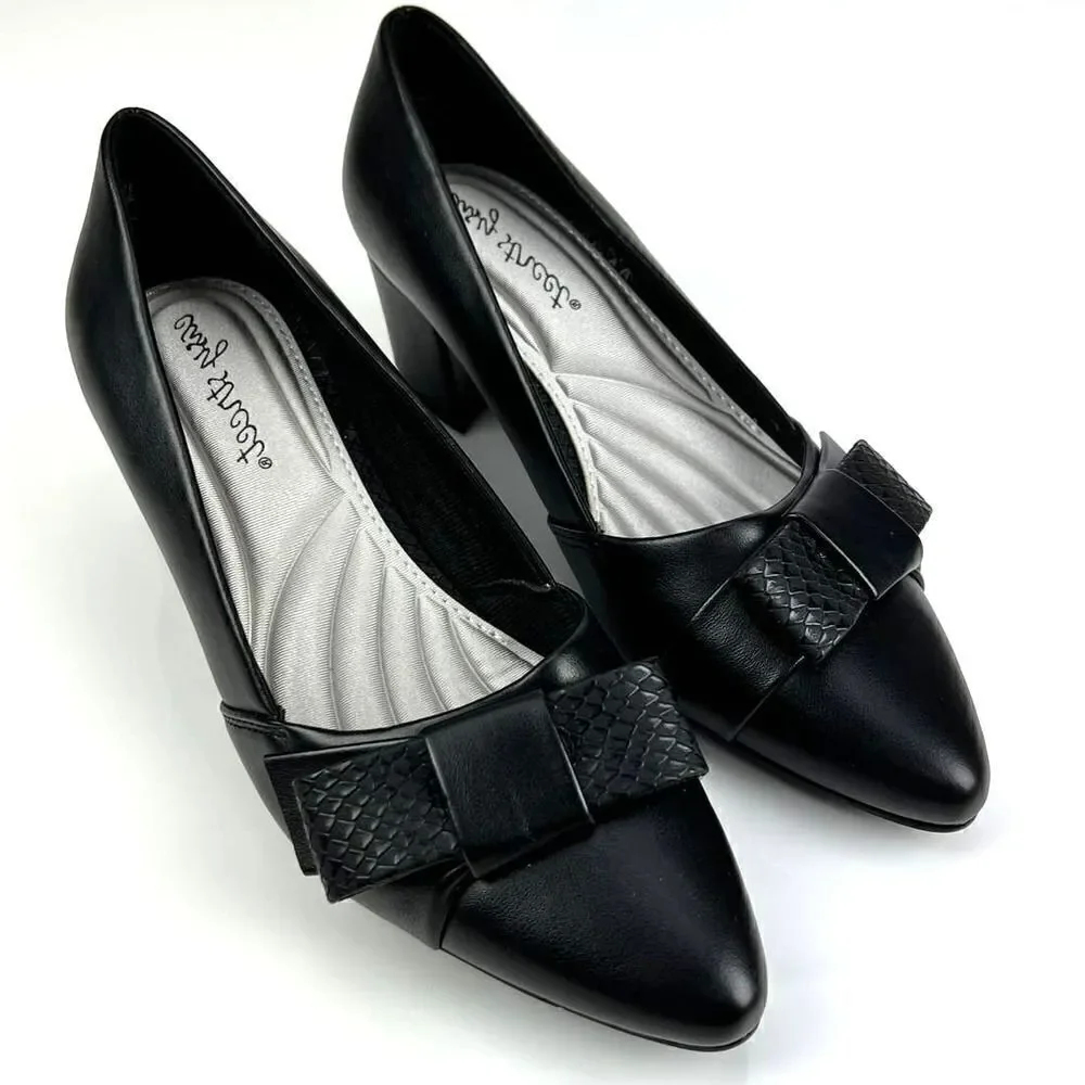 New Easy Street Women US 6.5 Black Shoes Pointed toe Slip-on Heels Pumps